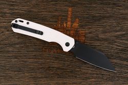 Нож складной CJRB Pyrite Light, клинок 85мм, сталь AR-RPM9, рукоять термопластик FRN белый
