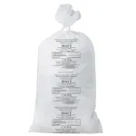 Мешки для мусора медицинские КОМПЛЕКТ 20 шт., класс А (белые), 100 л, 60х100 см, 14 мкм