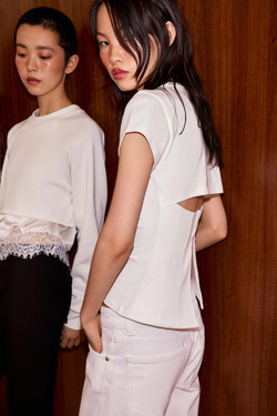 ZARA ТОП-КОРСЕТ, БЕЛЫЙ