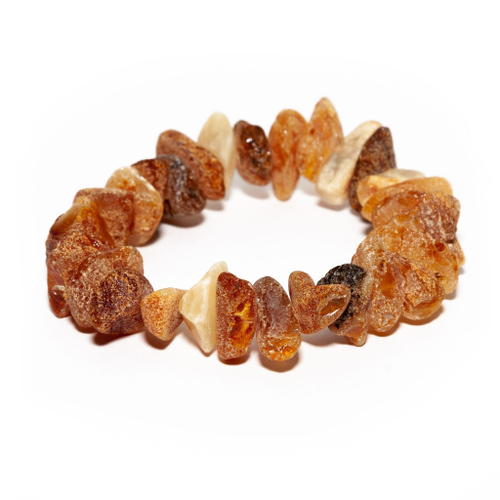 Браслет из натурального янтаря лечебного, бусины до 2 см.