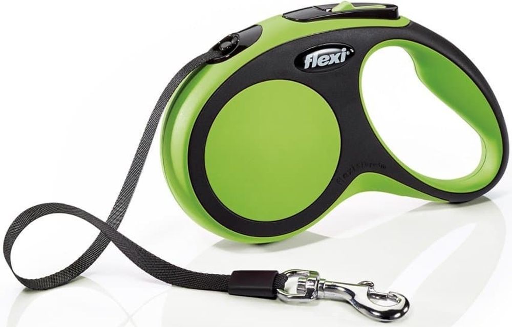flexi рулетка Black Design L (до 50 кг) 5 м лента черный/зеленый