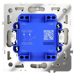 Выключатель встраиваемый VOLTUM S70 двухклавишный 10А, (шелк)