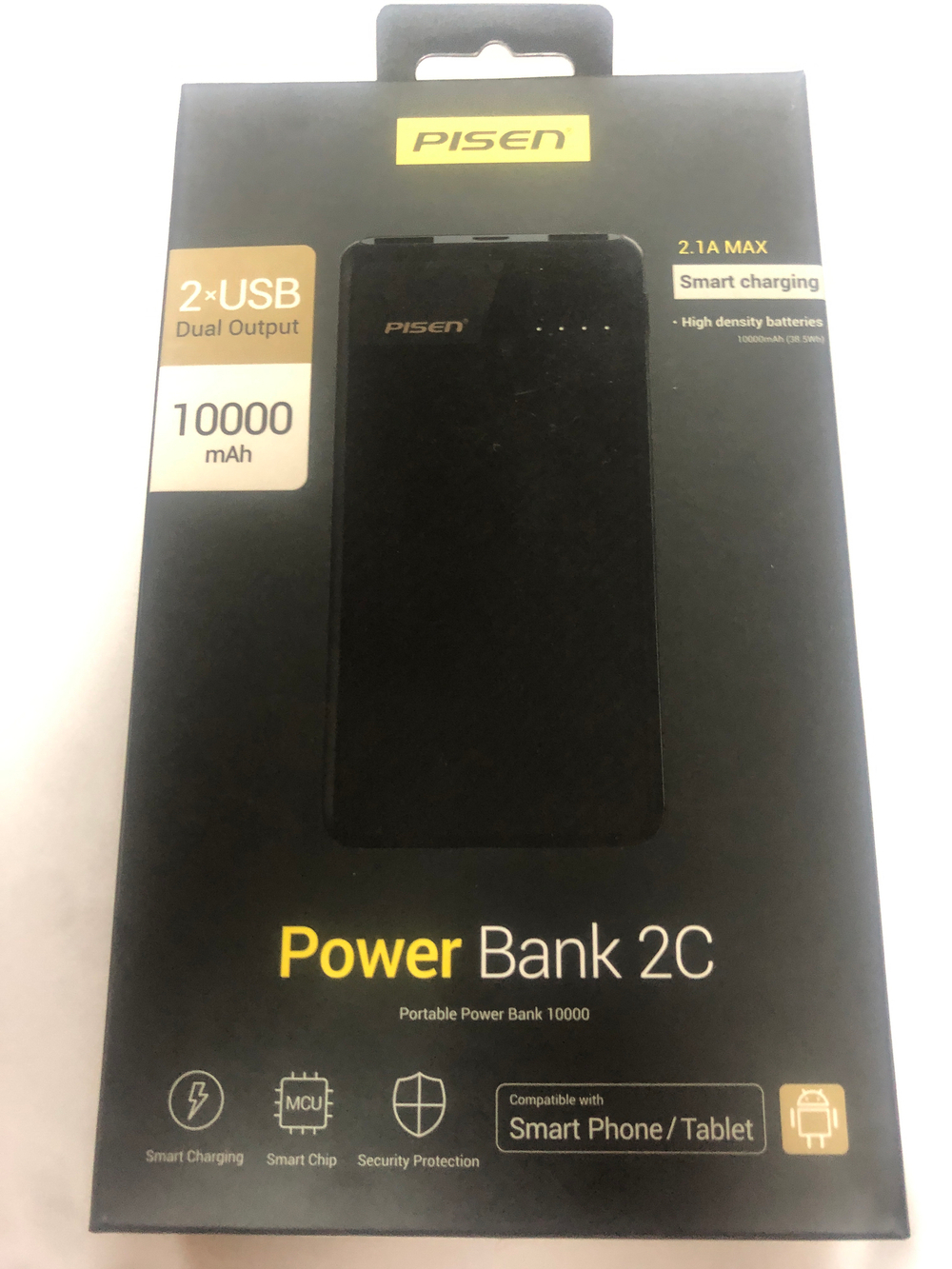 Внешний Аккумулятор (Power Bank) Pisen TS-D210 10000 mAh (5,0V - 2A) Черный