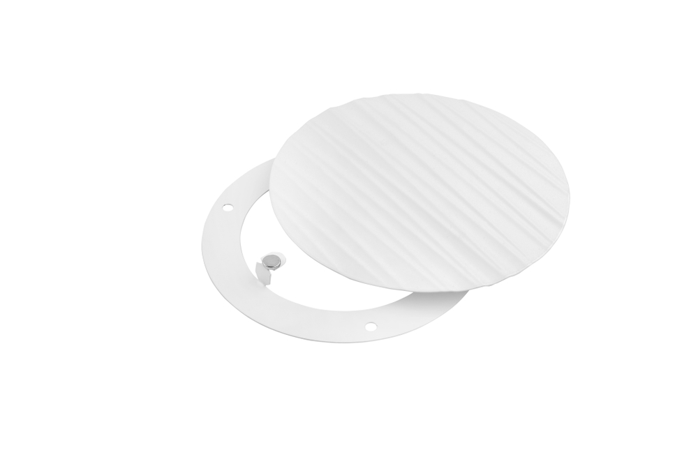 Решетка на магнитах круглая RDKV-120 Волна, белая