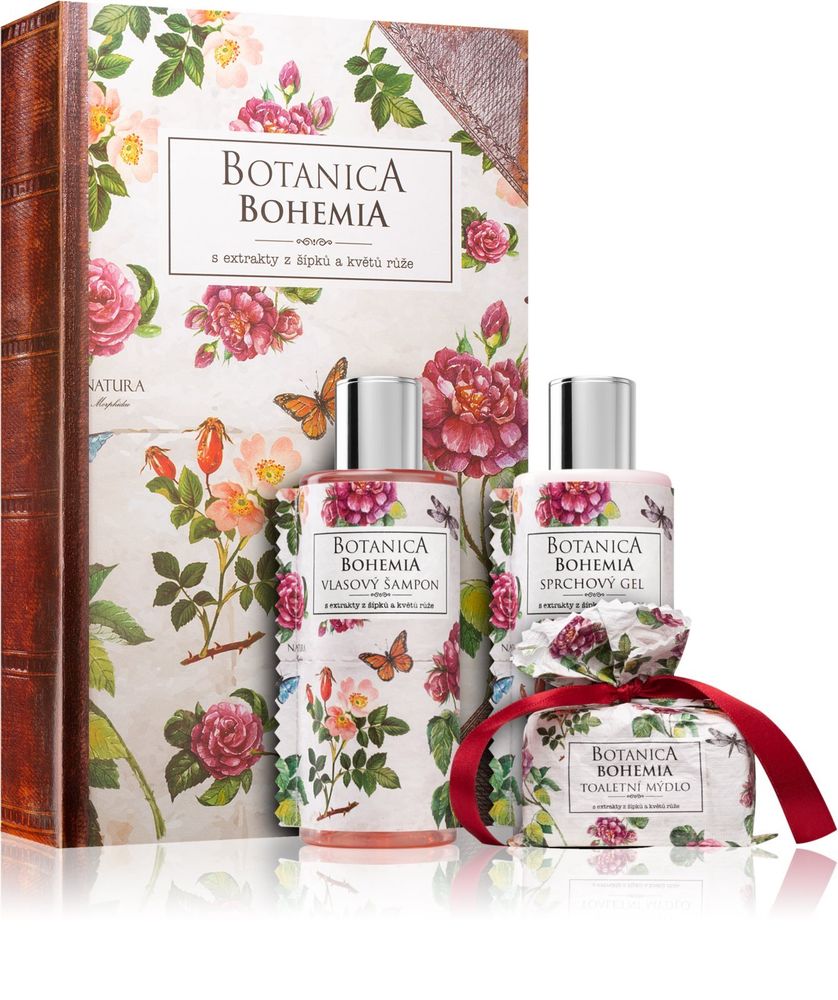 Bohemia Gifts &amp; Cosmetics гель для душа 200 мл + Шампунь для волос 200 мл + мыло 100 г Botanica