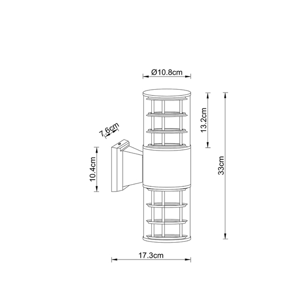 Светильник уличный настенный IP54 TOKYO 2хE27 40Вт