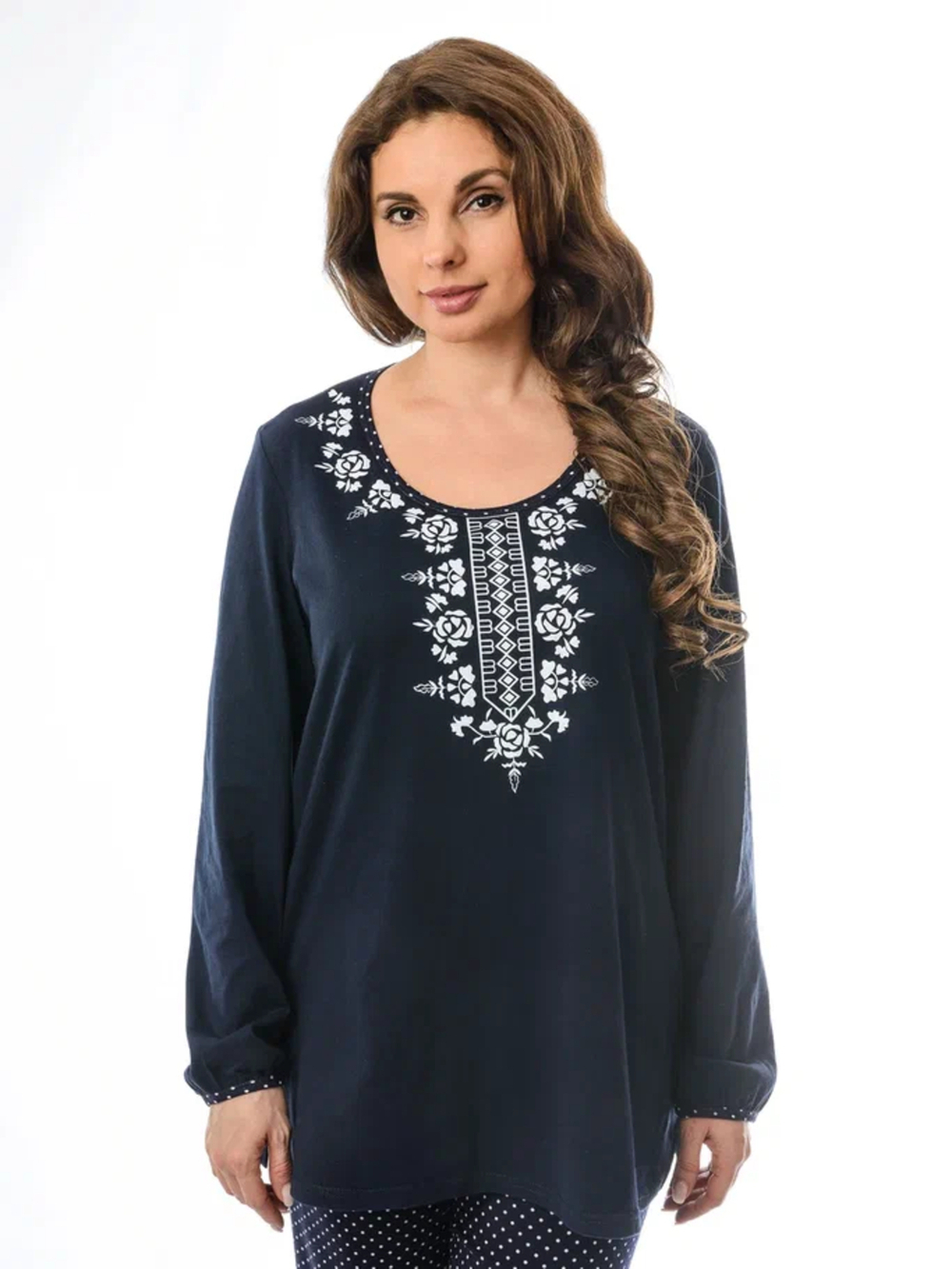 Блузка БЛ-188Х/синий