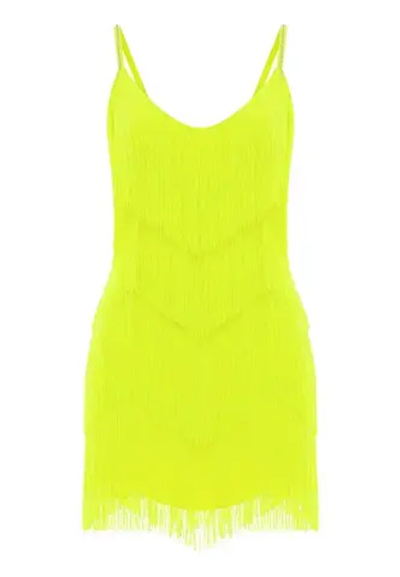 Платье мини Бахрома