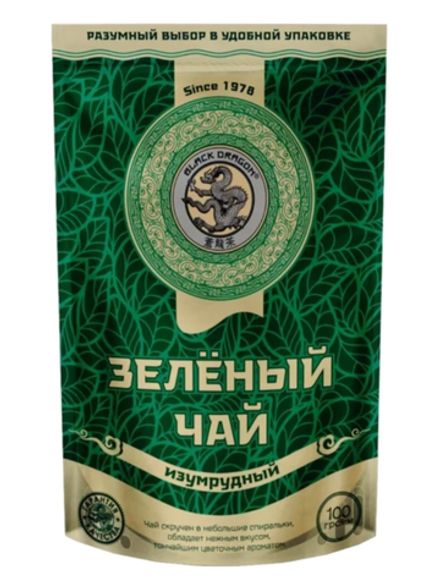 Чай зеленый Black dragon Изумрудный 100 г