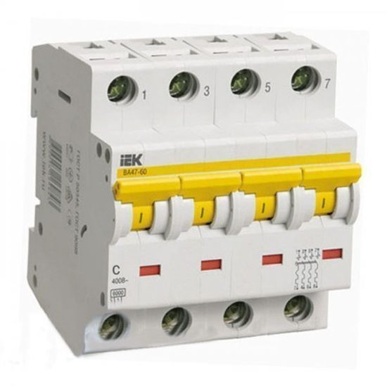 Выключатель автоматический ( автомат ) 4п IEK