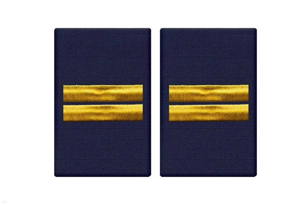 Фальшпогоны Полиция темно-синие с вышитыми лычками мл. сержант