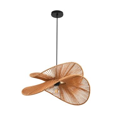 Подвесной светильник 1*E27 8381/1 черный/бежевый Eco Rope Lumion