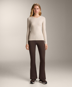 Oysho Термофутболка с жаккардовым узором seamless base layer, светлый серо-коричневый