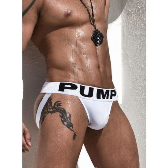 Мужские трусы джоки Pump Jock Белые PM5-M214