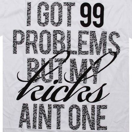 Футболка Sneaktip 99 Problems Cement белая