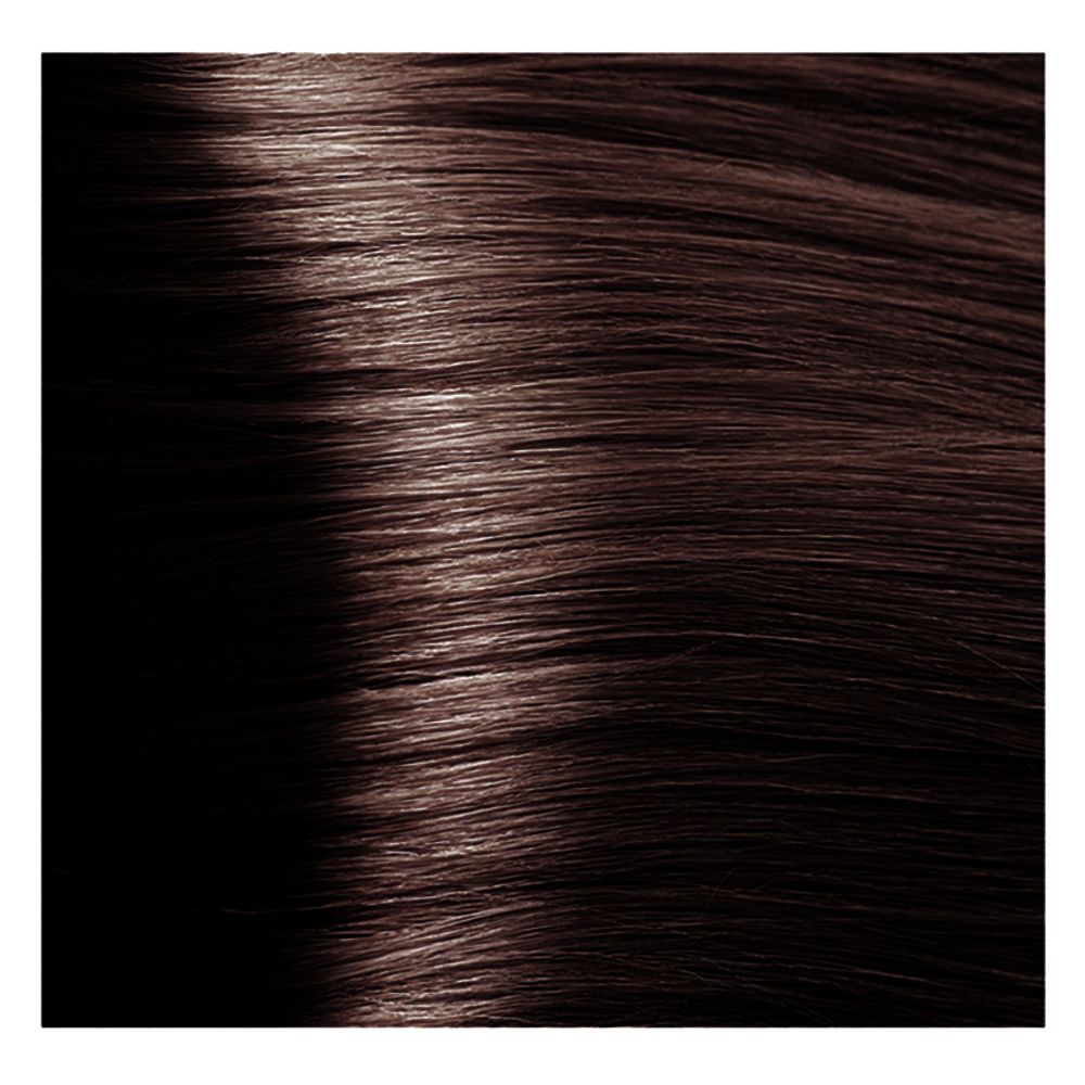 Крем краска для волос с гиалуроновой кислотой Kapous, 100 мл - HY 4.4 Коричневый медный