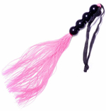 Розовая силиконовая плеть - 35,5 см. (Цвет: розовый)