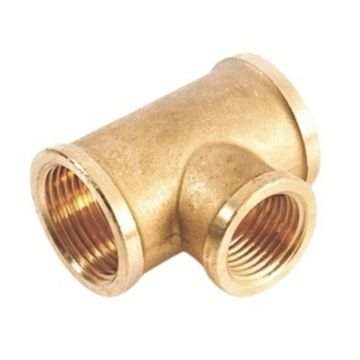 Тройник переходной Stout 1"x1/2"x1" ВР с внутренней резьбой латунный фитинг SFT-0021-001121