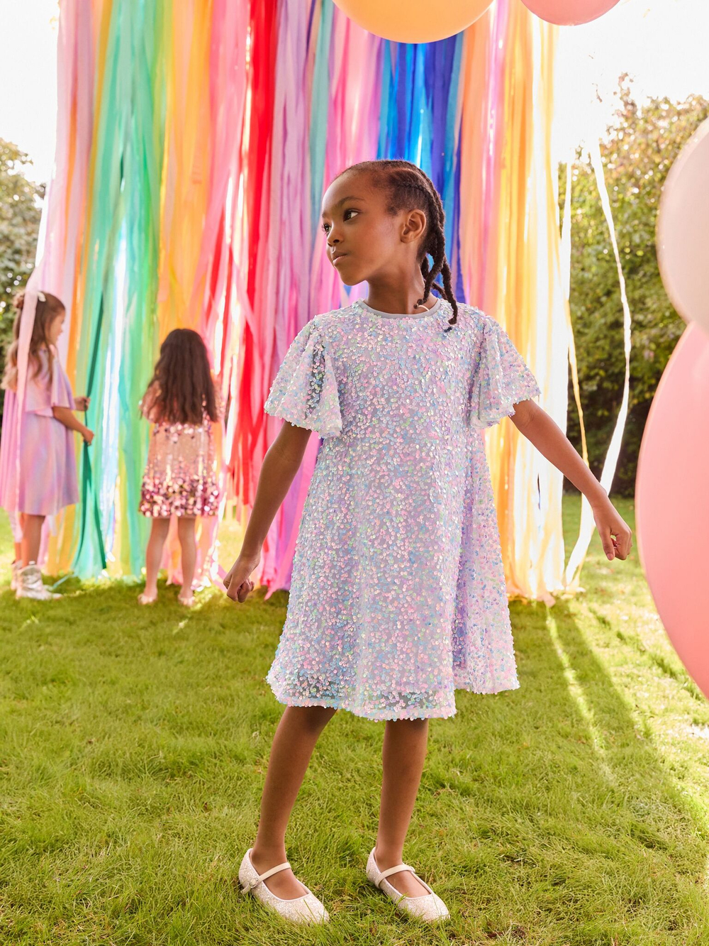 Платье для девочки Next E57-552, Сиреневый