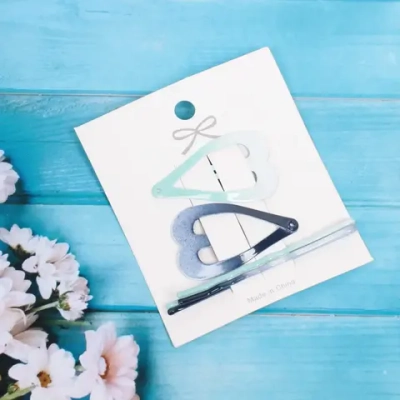 Зажимы для волос 4 шт «Star colors- Mirelle», микс 6 цветов, 5,5*1,5 см