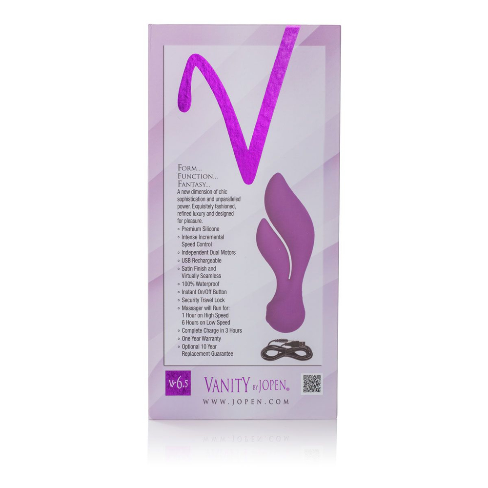 Вибромассажер с лепестками для двойной стимуляции Vr6.5 - 16,5 см. (Цвет: фиолетовый)