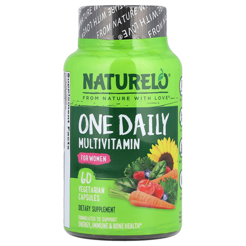 NATURELO, Мультивитамины для женщин One Daily, 60 вегетарианских капсул