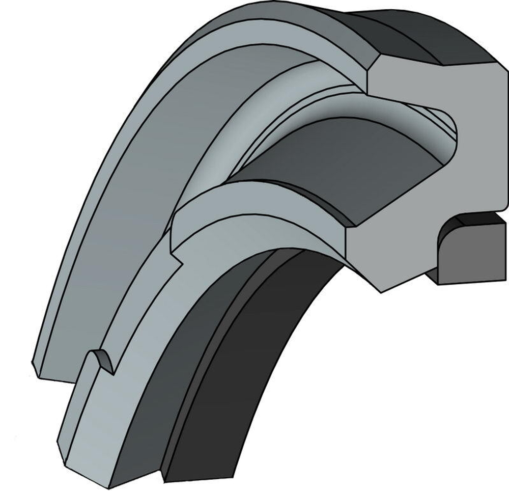 A269-110 PU Высокоэффективное буферное уплотнение 110-125,5-6,3