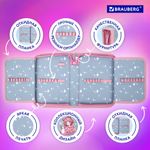 Пенал BRAUBERG, 1 отделение, 2 откидные планки, полиэстер, 21х14 см, "Anime friends", 272319