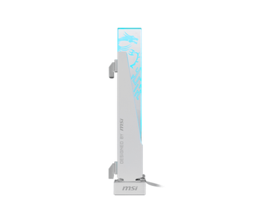 Вертикальный ARGB держатель Видеокарты MSI MPG ARGB GRAPHICS CARD STAND 3-pin ARGB White