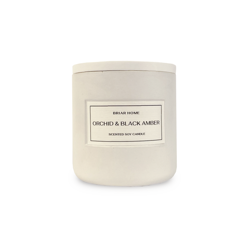 Ароматическая свеча Orchid & black amber BRIAR HOME