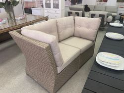 Soho, диван бежевый, искусственный ротанг