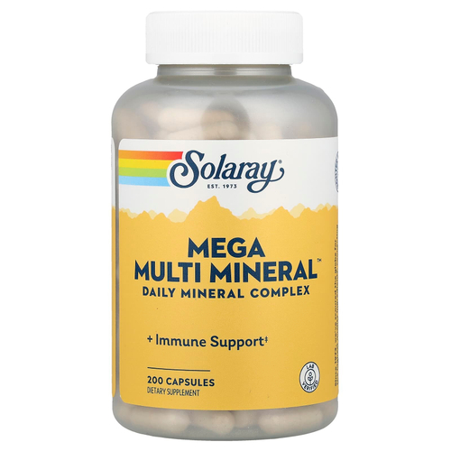 Solaray, Mega Multi Mineral™, 200 капсул