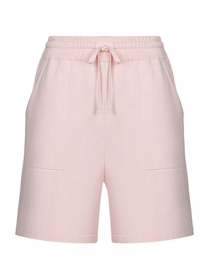 Женские шорты розового цвета из 100% шелка - фото 1