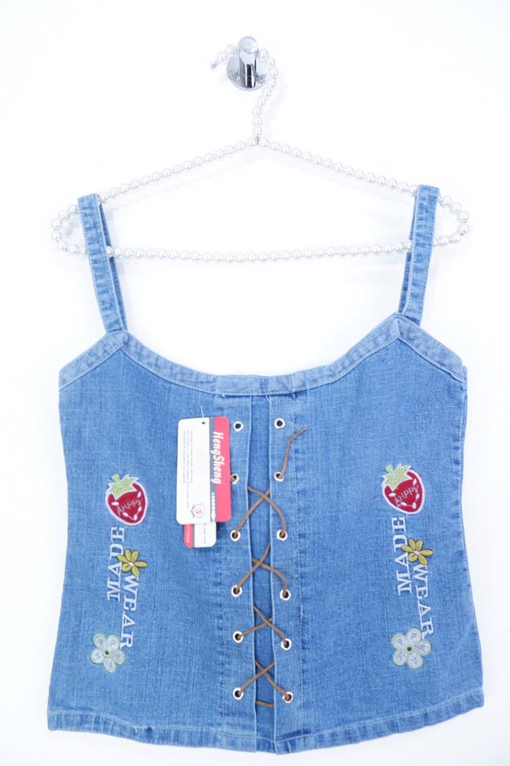 Топ с аппликацией в винтажном стиле, по замерам 42-44 размер, новый