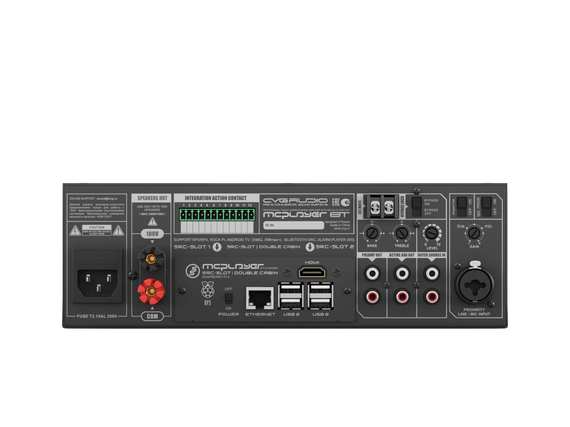 CVGAUDIO MCPLAYER 8T профессиональный микшер-усилитель, мощность 80W/100V