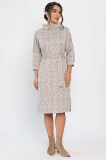 Платье трикотажное Никс (бежевый лео) П14279-4М LT Collection
