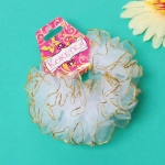 Резинка для волос детская «Magic Girls», золотая окантовка, цвет белый, d-13см