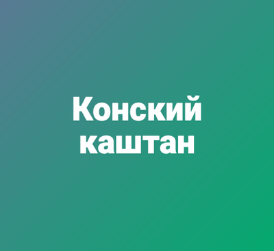 Конский каштан
