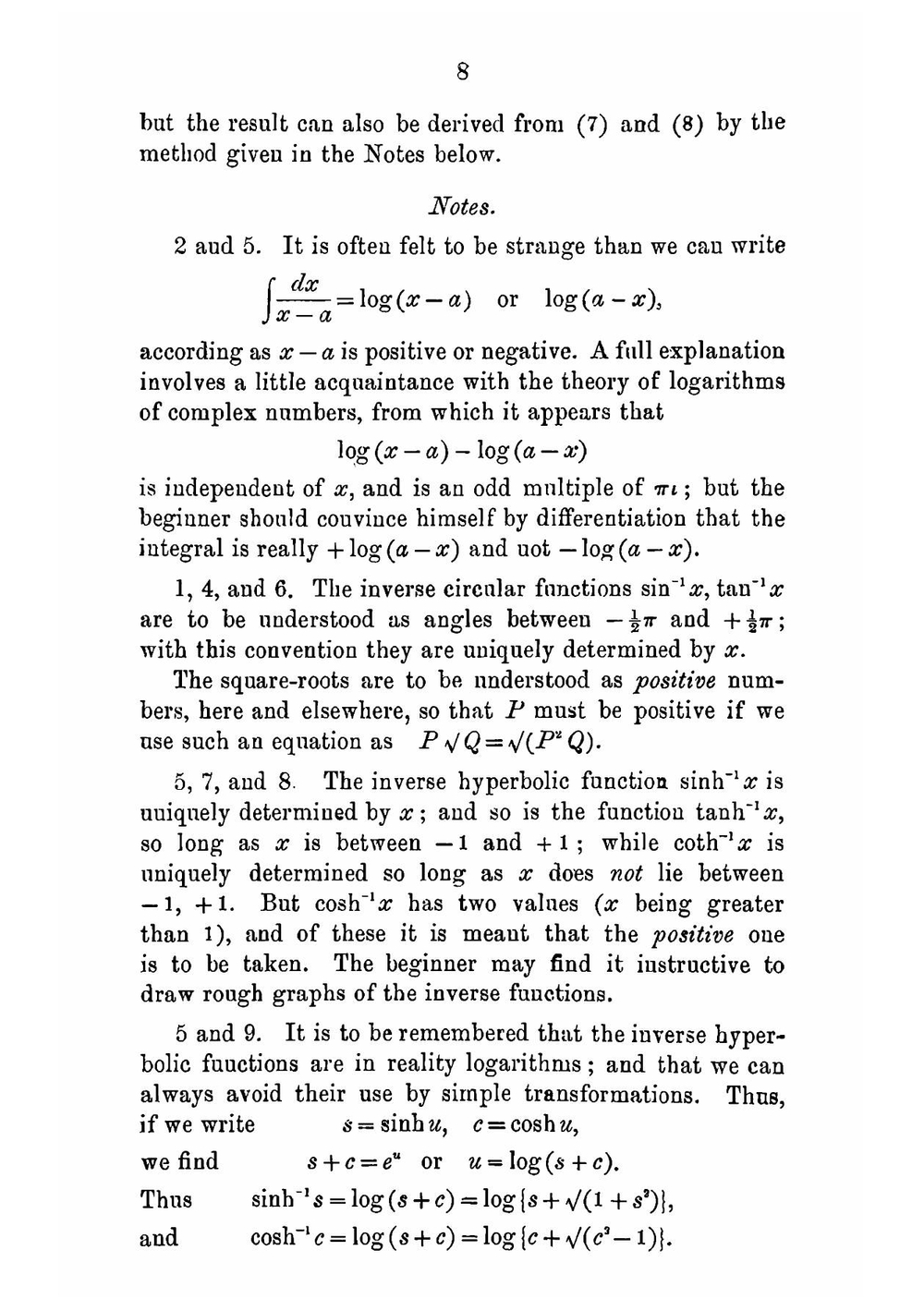 Elementary integrals a short table | Thomas John I'Anson Bromwich