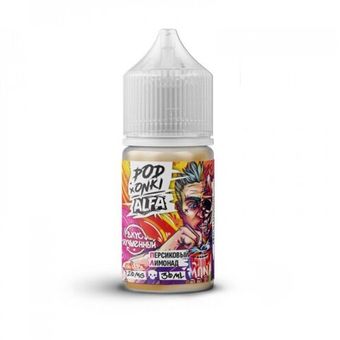Жидкость PODONKI ALFA VAPE NEW Salt 2% ULTRA 30 ml - Персиковый Лимонад