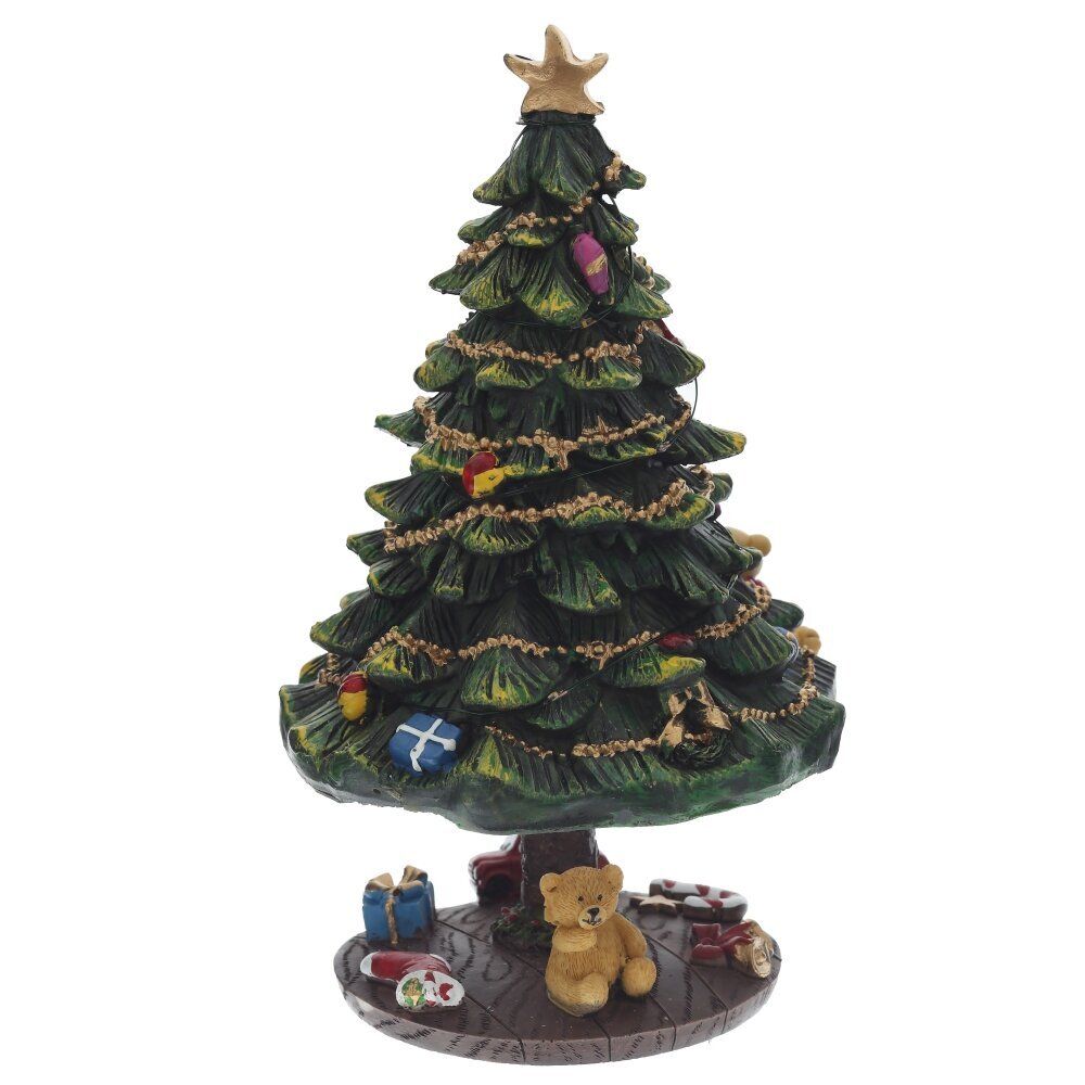 GAEM Фигурка декоративная "Ёлка" (свет, муз, 2хAAA), L13,5 W14 H19 см