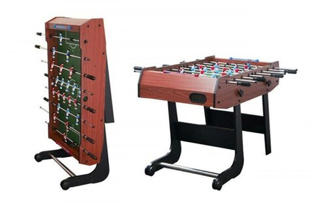 Игровой стол - футбол складной "Maccabi Mini" (121x61x81, махагон)