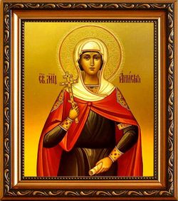 Анисия Солунская  мученица. Икона на холсте.