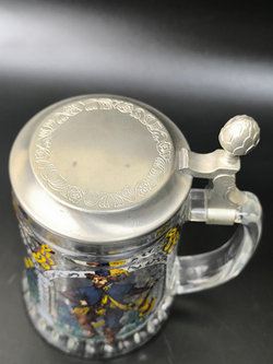 Кружка пивная с крышкой "Мушкетёры" Германия