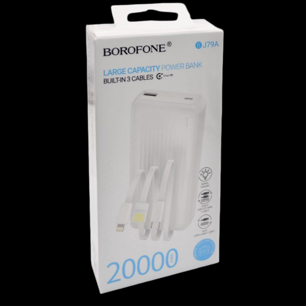 Повербанк (PowerBank) 20000mAh портативный 3-в-1 BJ79A