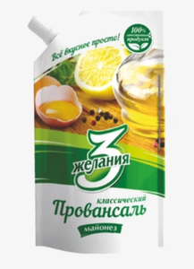 Майонез 3 Желания Провансаль Классический 50,5% 380 г