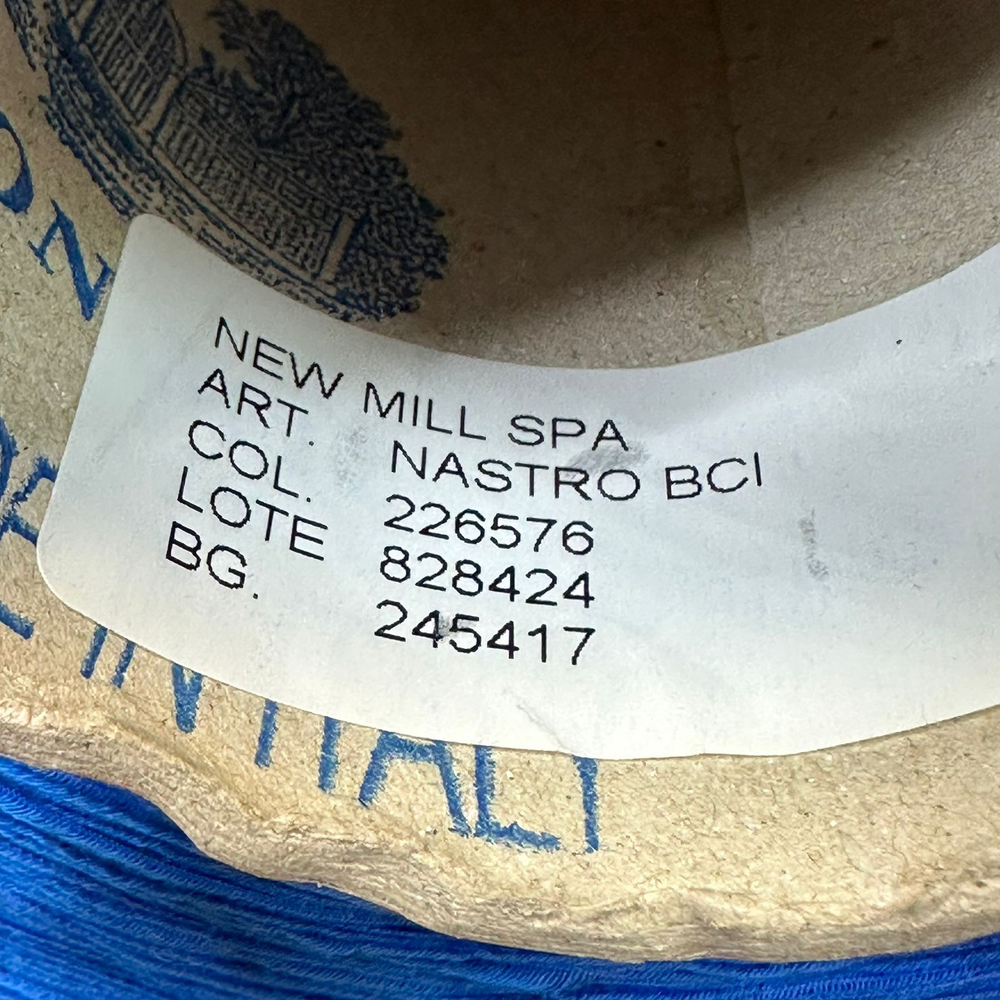 NASTRO - FASHION MILL; 66% хлопок, 24% вискоза, 10% нейлон; 190м/100гр; col.226576, цвет: королевский синий ; Ленточка. S502