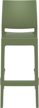 Стул пластиковый барный Maya Bar 75 зеленый
