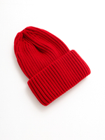 Шапка тыковка полушерсть, красная