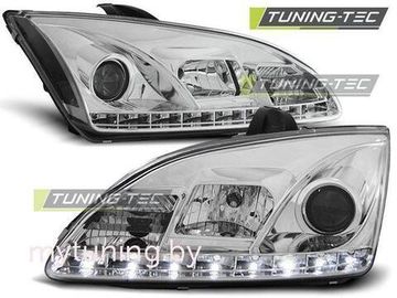 Передние фары Ford Focus 2 daylight chrome